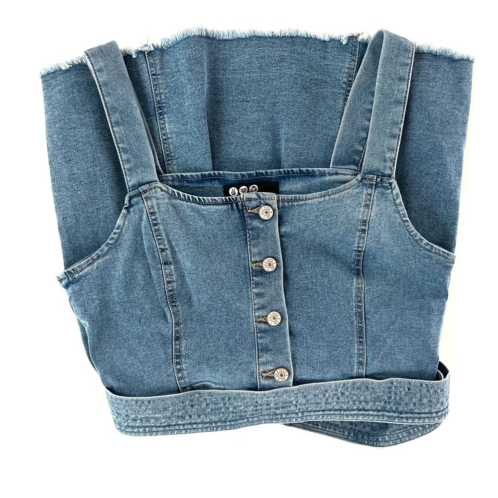 Rewash Denim Button-Up Dress Size (Fits Like S) - Picture 6 of 11